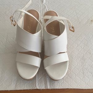 Allegra K cork heels